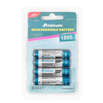 Blister 4 Pilas AAA Recargables 1800 mASKU: 7201