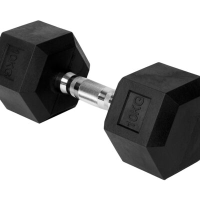 Mancuerna Recubierta 10 kg Hexagonal de HierroSKU: 7934
